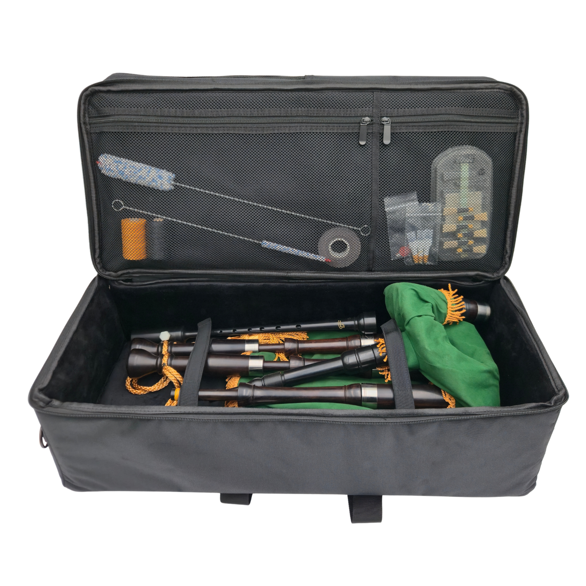 Gibson Pipe Case with full set of Highland bagpipes inside